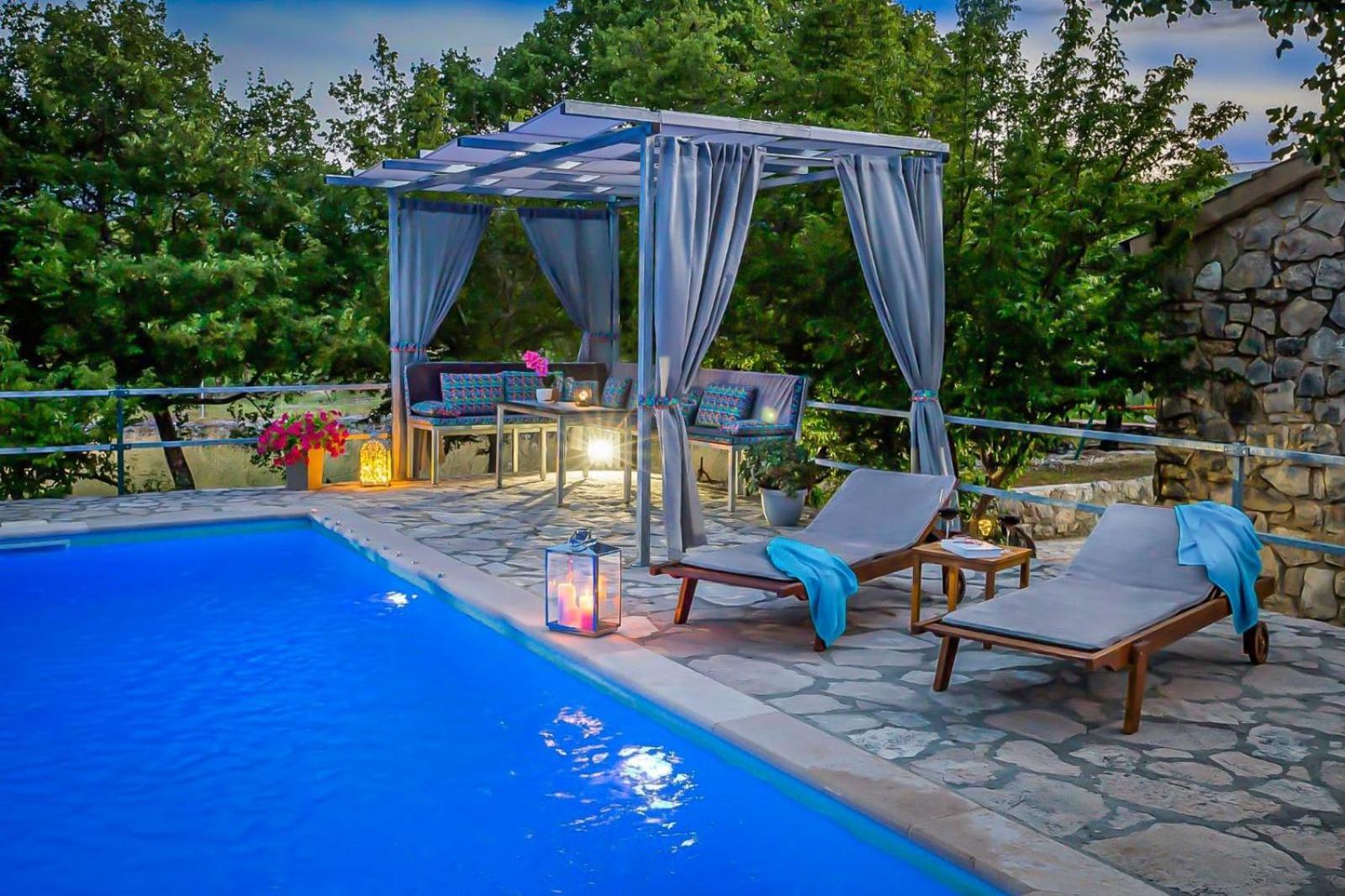 Villa Ognjistar In The Hinterland Of Makarska Riviera Zmijavci Exterior foto