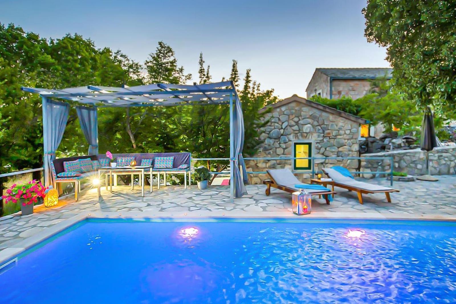 Villa Ognjistar In The Hinterland Of Makarska Riviera Zmijavci Exterior foto